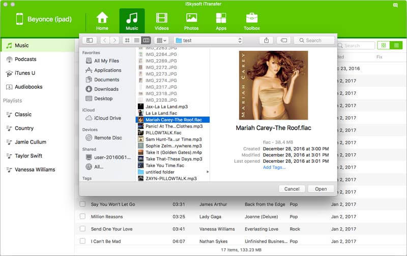 how to download music from mac to ipad