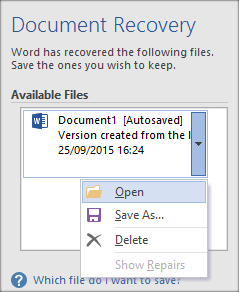 Recover Unsaved Or Lost Word Documents On Windows 10