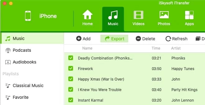 Import Music to iMac from an iPhone XR