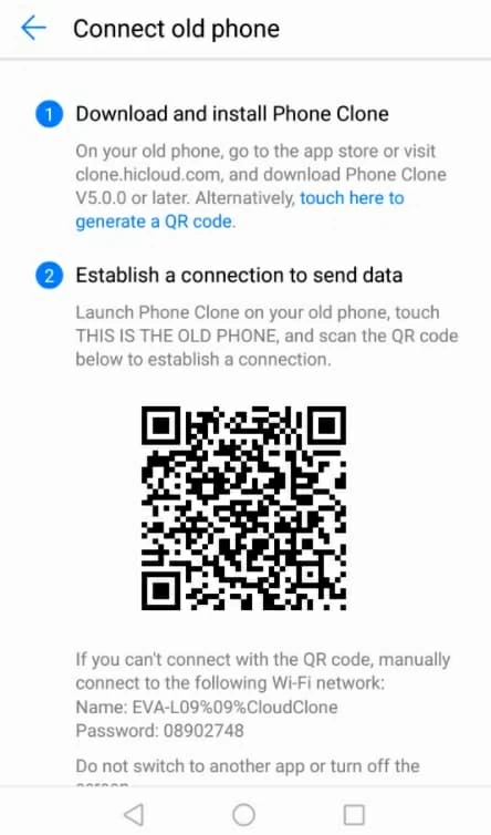transfer text conversations from iPhone over to Huawei