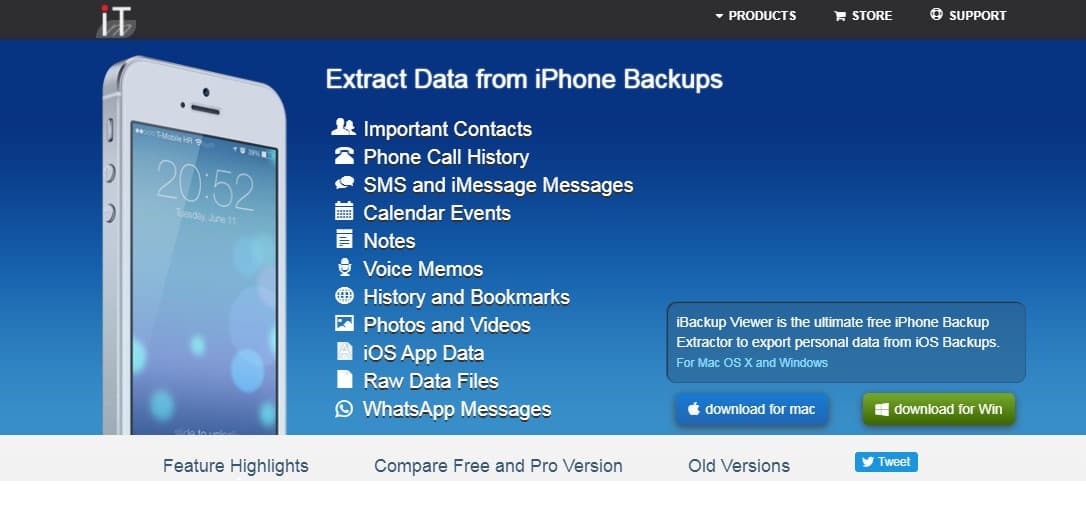 free iphone backup extractor notes