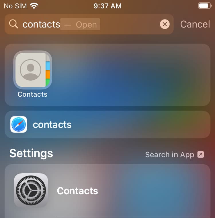 Contacts Icon is Missing From iPhone? Fix Now