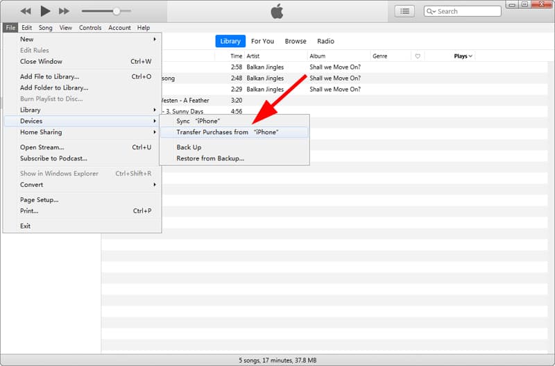 Transfer Music from iPhone to iTunes [Quick, Simple]