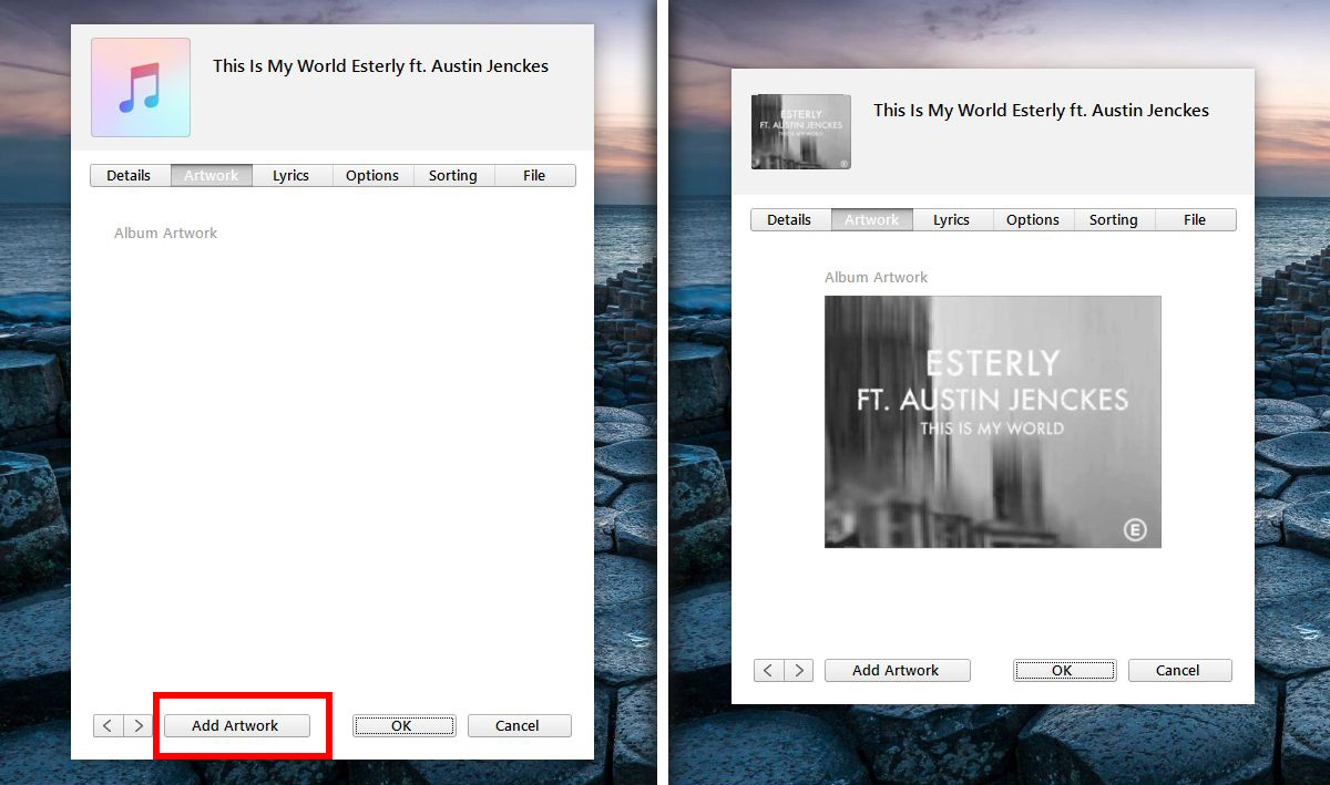 sony music center for pc how to change cover art