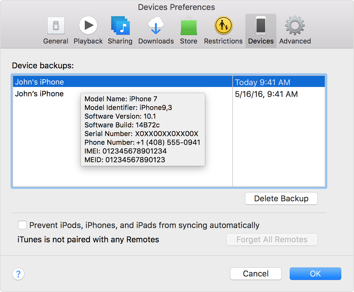manually recognize iphone in itune for mac