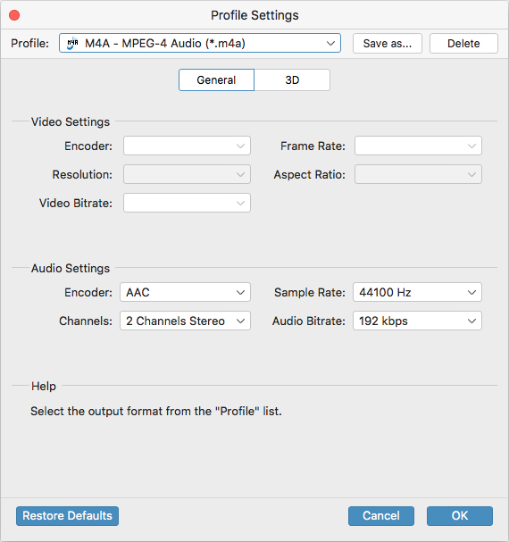 converting m4a file to wav