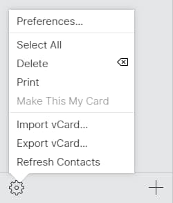 Export broken iPhone contacts from iCloud as vCard