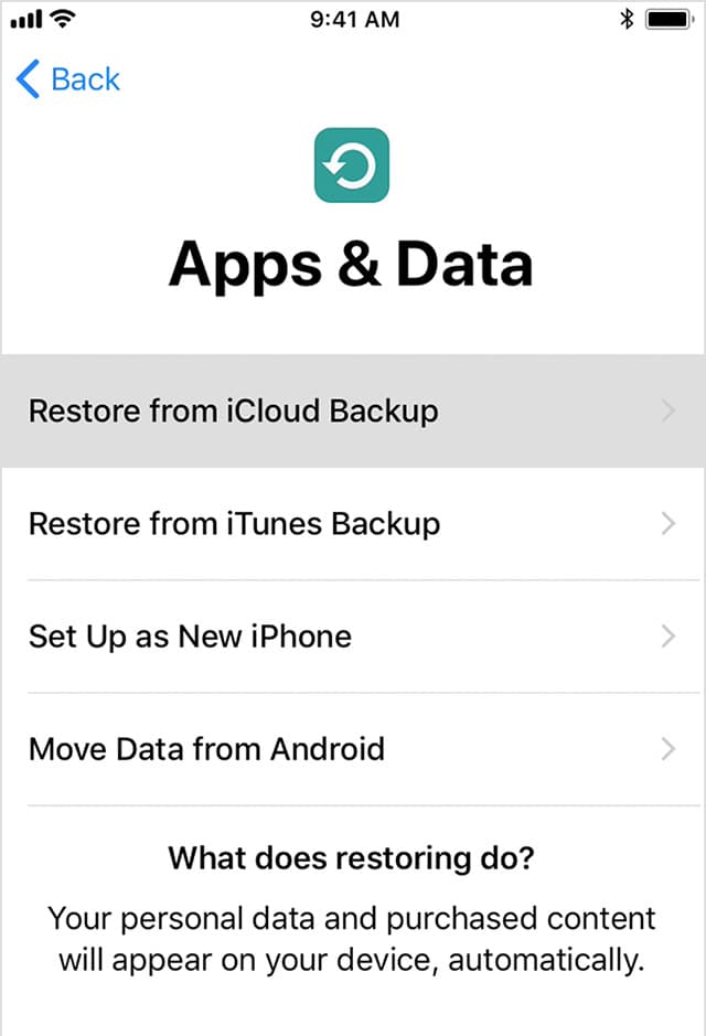 restore iPhone iMessages from iCloud